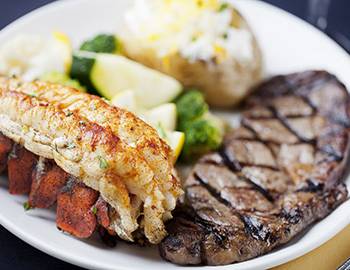 Surf and turf from a Myrtle Beach restaurant