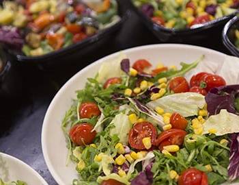 Salad bar at a buffet