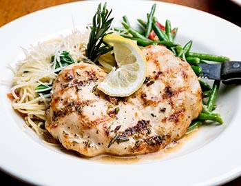 Chicken Piccata with noodles
